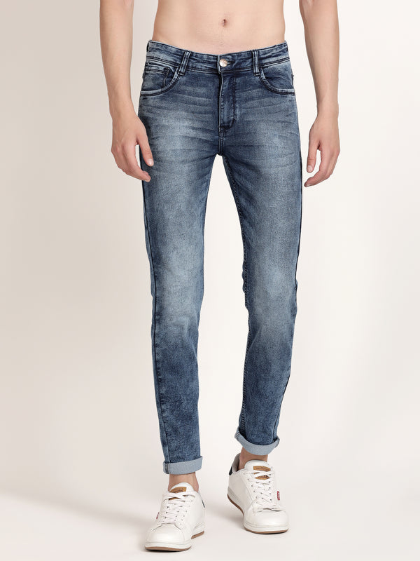 Blue Light Faded Denim Jeans for Men (GBDNMHS22)