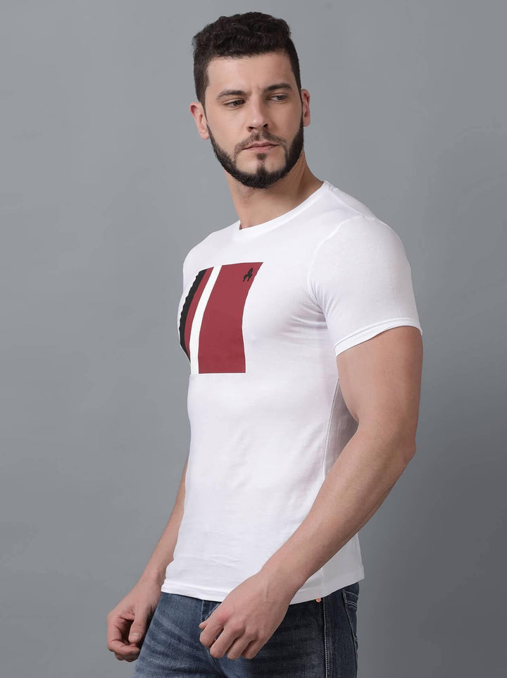 White T-Shirt for Men (MAQUIRE 1001) - GOOSEBERY