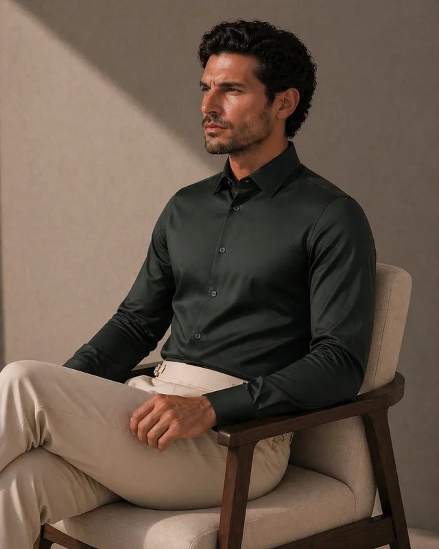Stretch Premium Shirt - Dark Green