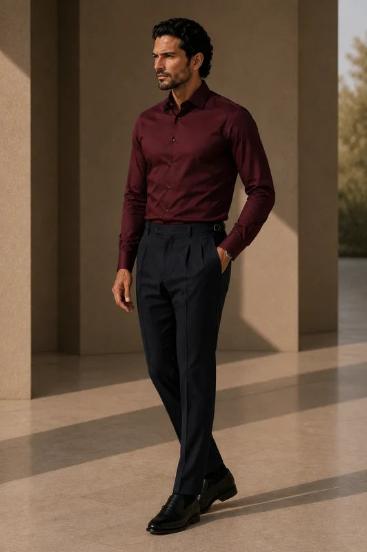 Stretch Premium Shirt - Maroon