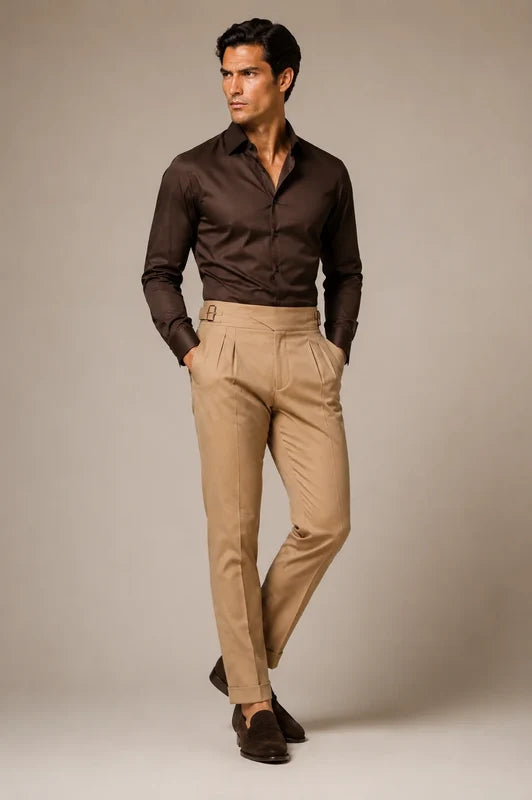 Stretch Premium Shirt - Coffee