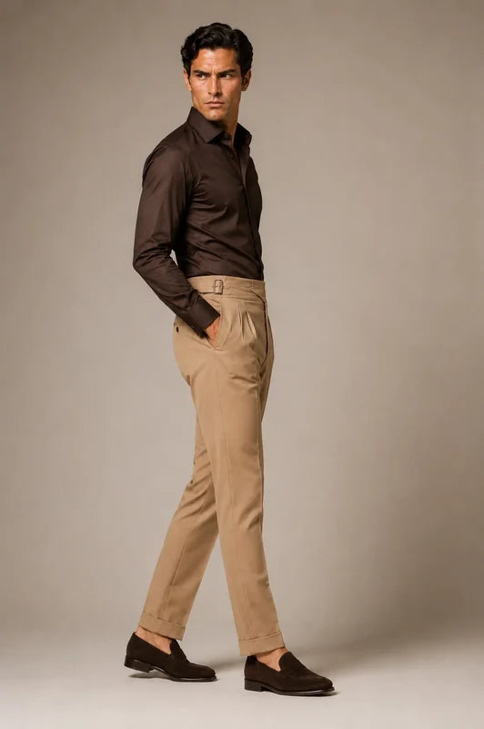Stretch Premium Shirt - Coffee
