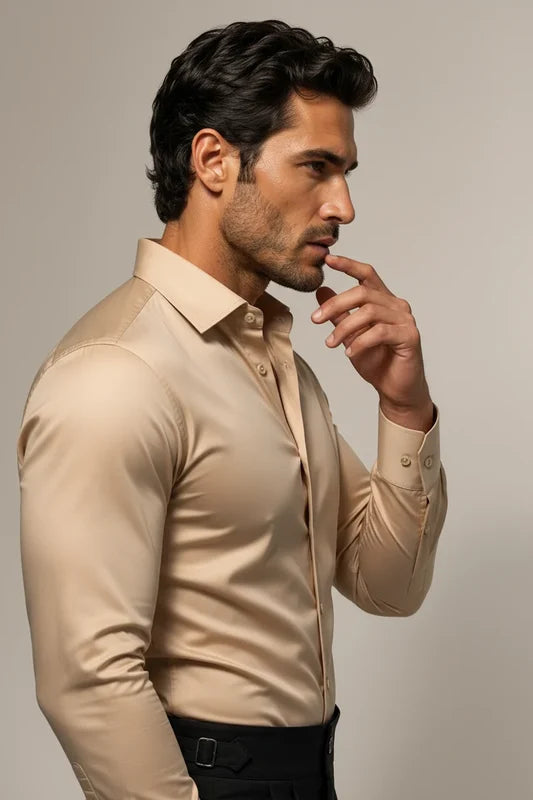 Stretch Premium Shirt - Khaki