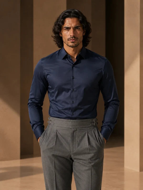 Stretch Premium Shirt - Navy