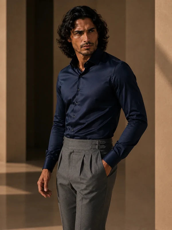 Stretch Premium Shirt - Navy