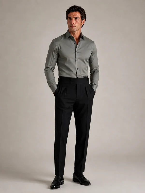 Stretch Premium Shirt - Light Grey