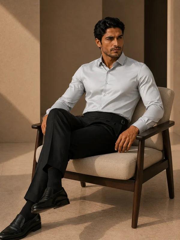 Stretch Premium Shirt - Light Grey