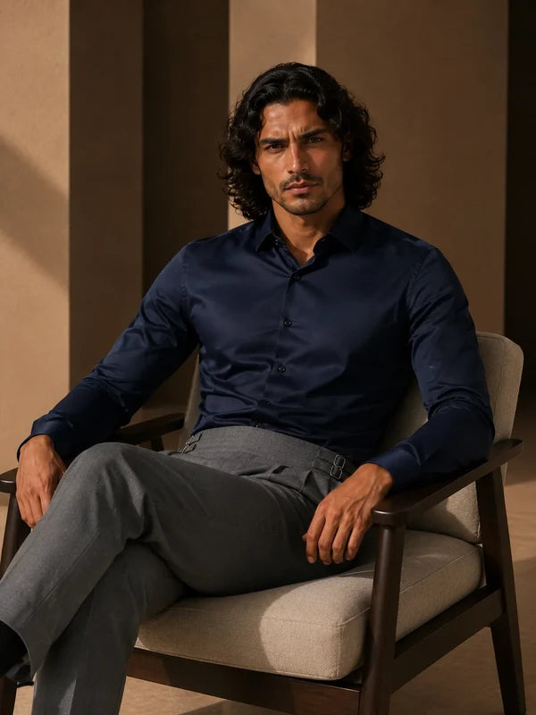 Stretch Premium Shirt - Navy
