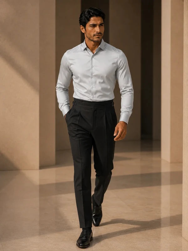 Stretch Premium Shirt - Light Grey