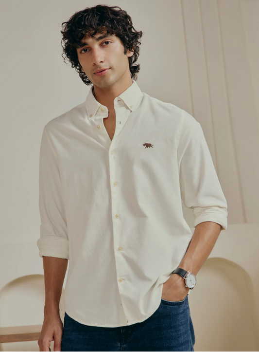 Hemis Beige Corduroy Shirt