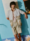 Printed Shirt - White Tropical