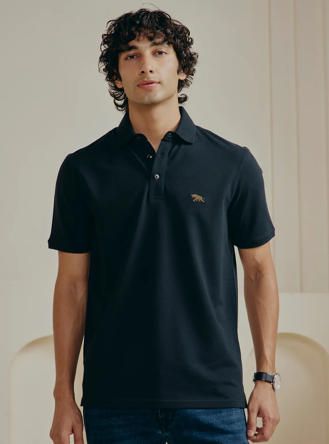 Pique Polo - Black
