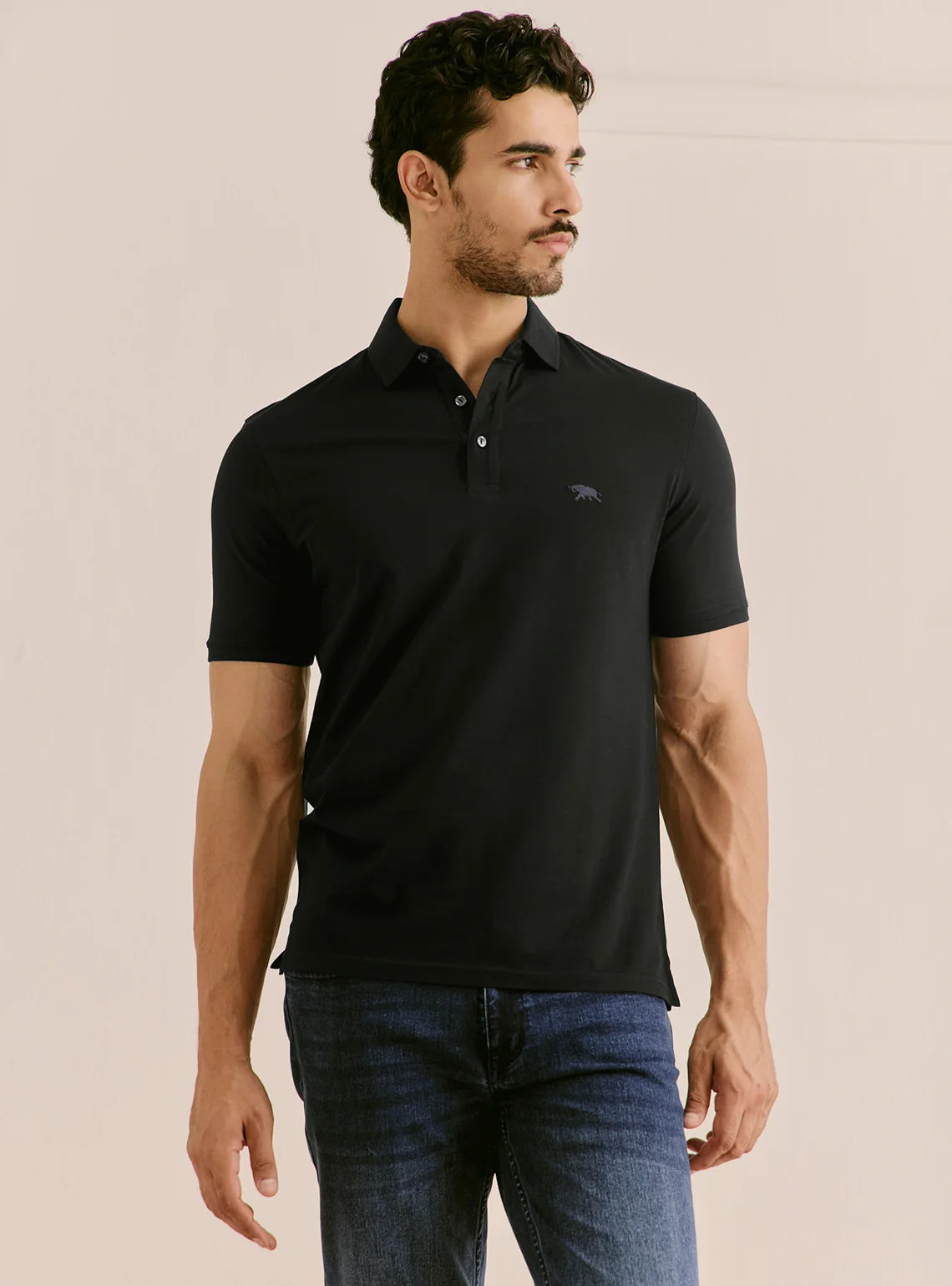 Jersey Polo - Black