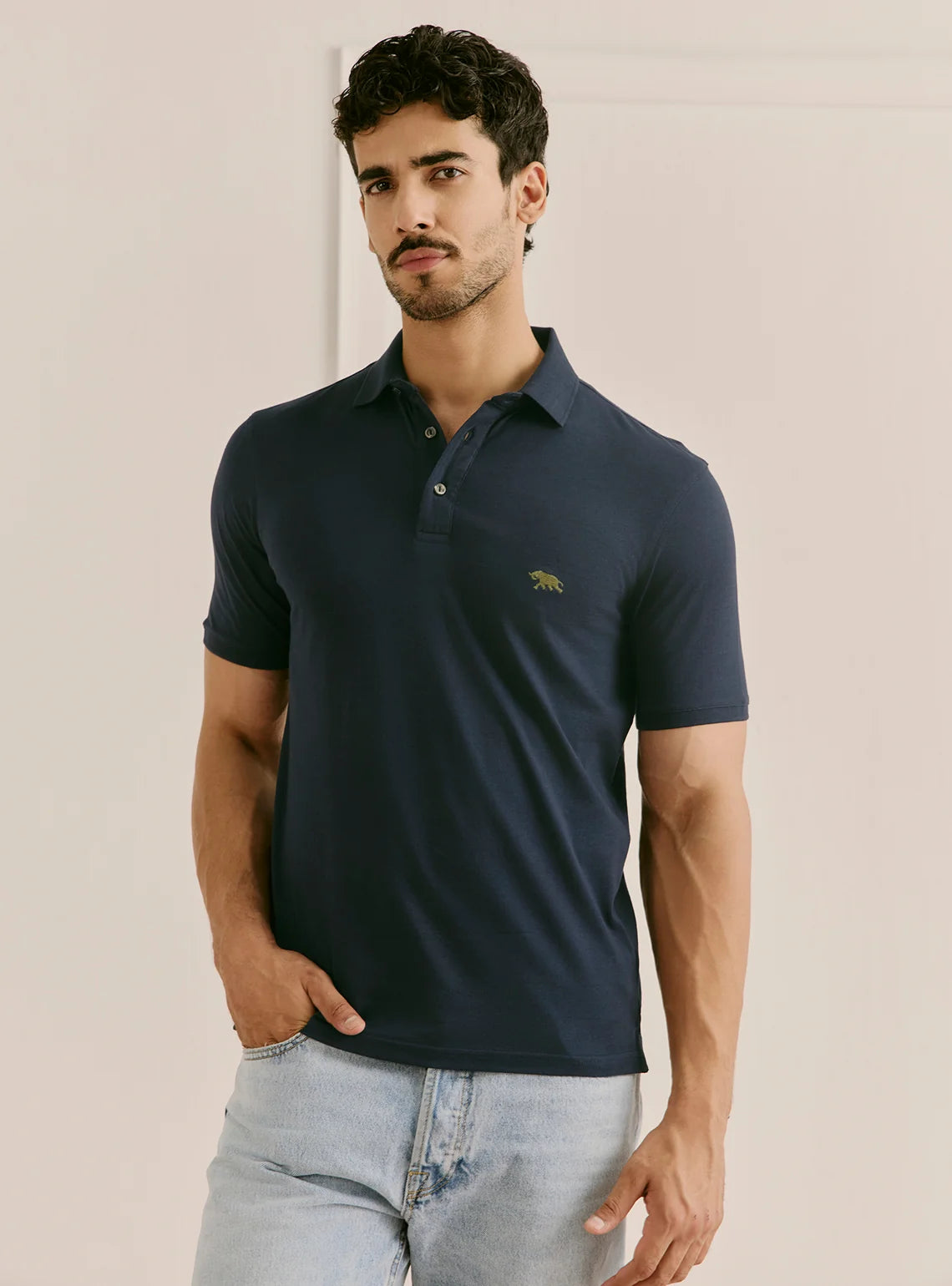 Jersey Polo - Navy