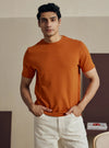 Crew Neck T-Shirt - Burnt Orange