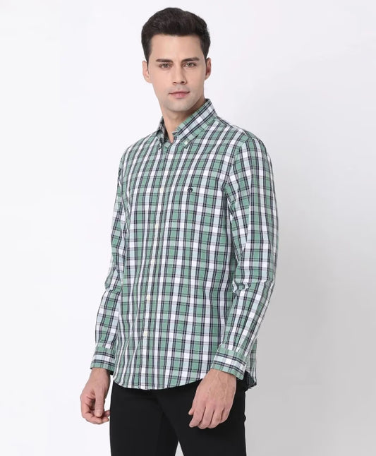 Plaid Regular Fit Sport Shirt