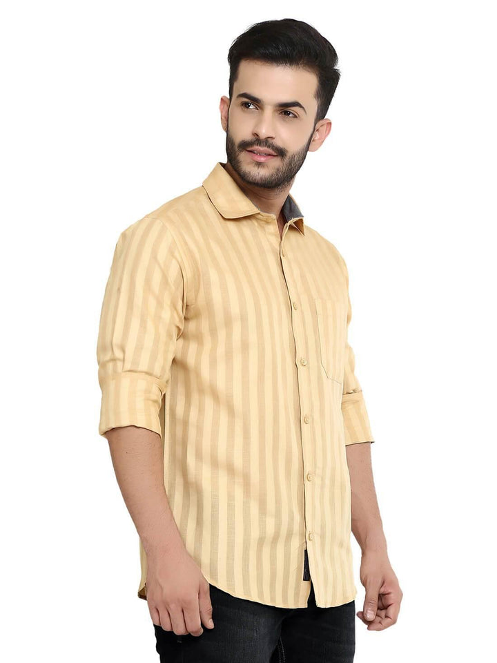 Light Orange Shirt for Men (GROSULA LN 105) - GOOSEBERY