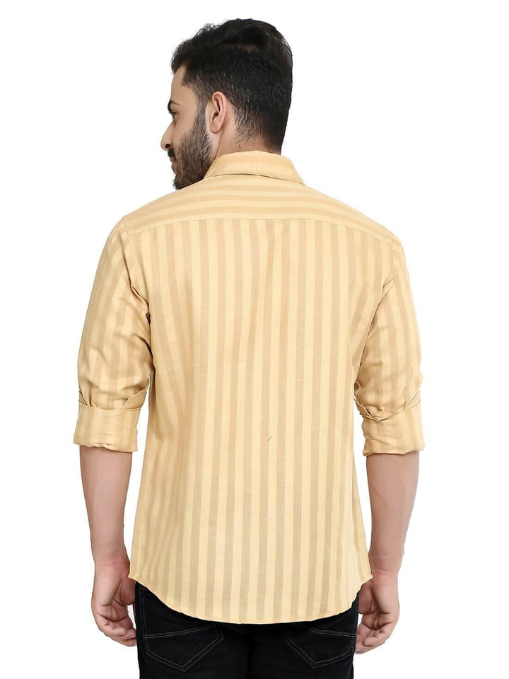 Light Orange Shirt for Men (GROSULA LN 105) - GOOSEBERY
