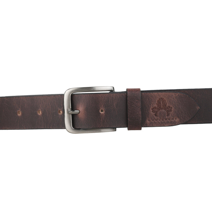 Brown Leather Belt for Mens - GOOSEBERY