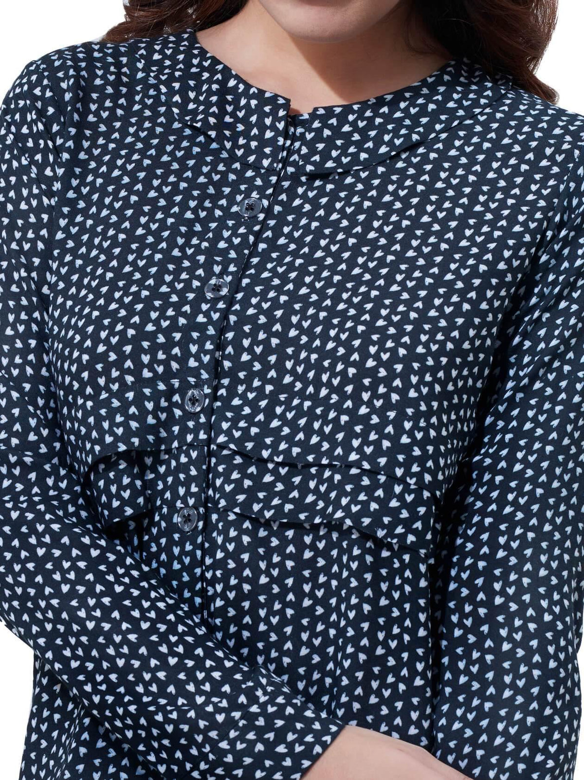 Tiny Hearts Top for Women (GBWT1002) - GOOSEBERY