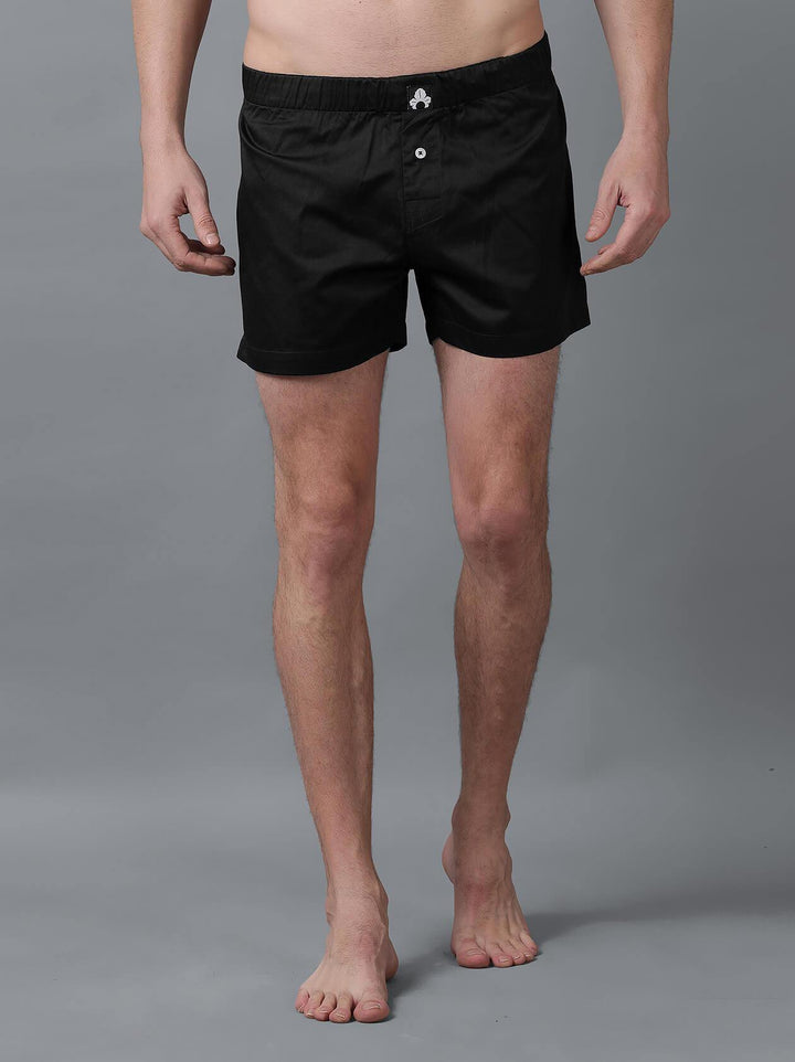 Black Boxer for Men (BX1006) - GOOSEBERY