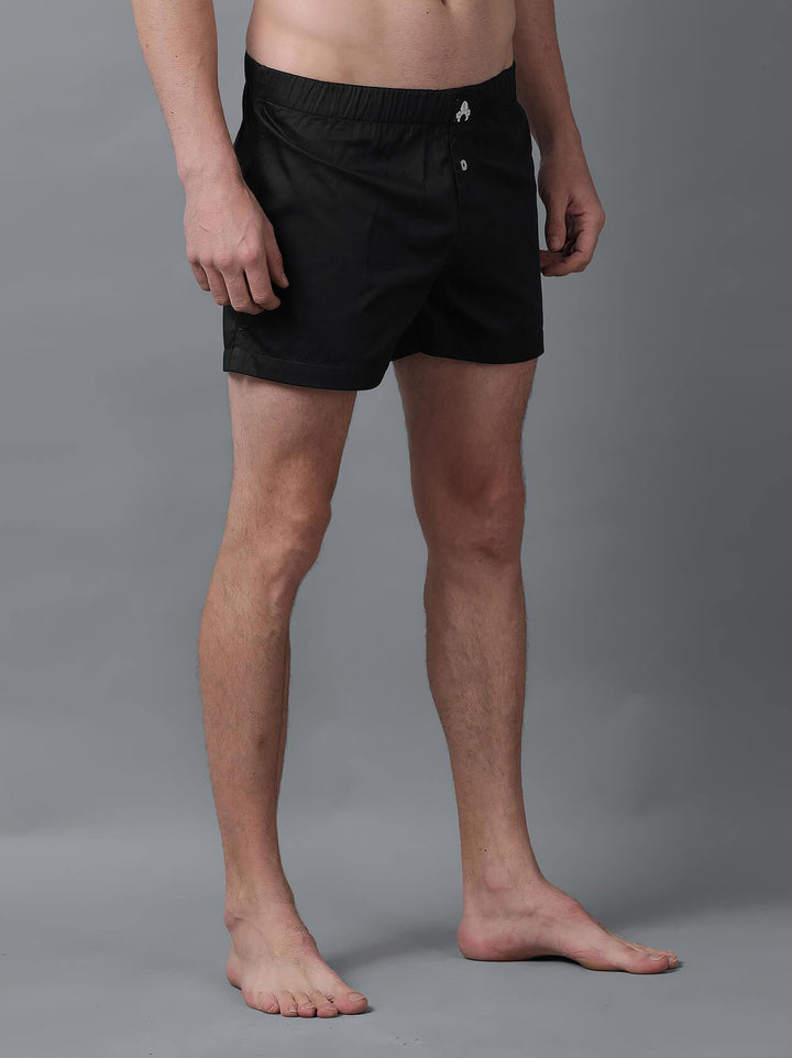 Black Boxer for Men (BX1006) - GOOSEBERY