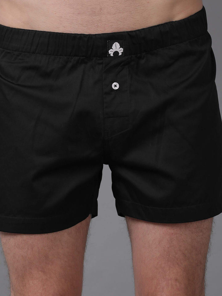 Black Boxer for Men (BX1006) - GOOSEBERY