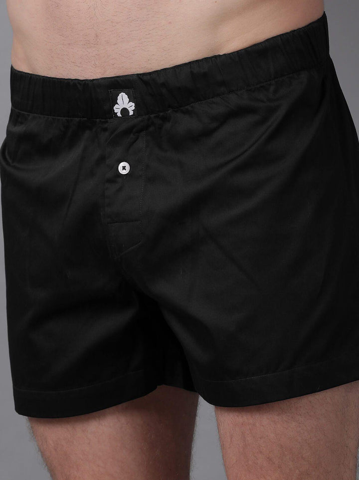Black Boxer for Men (BX1006) - GOOSEBERY