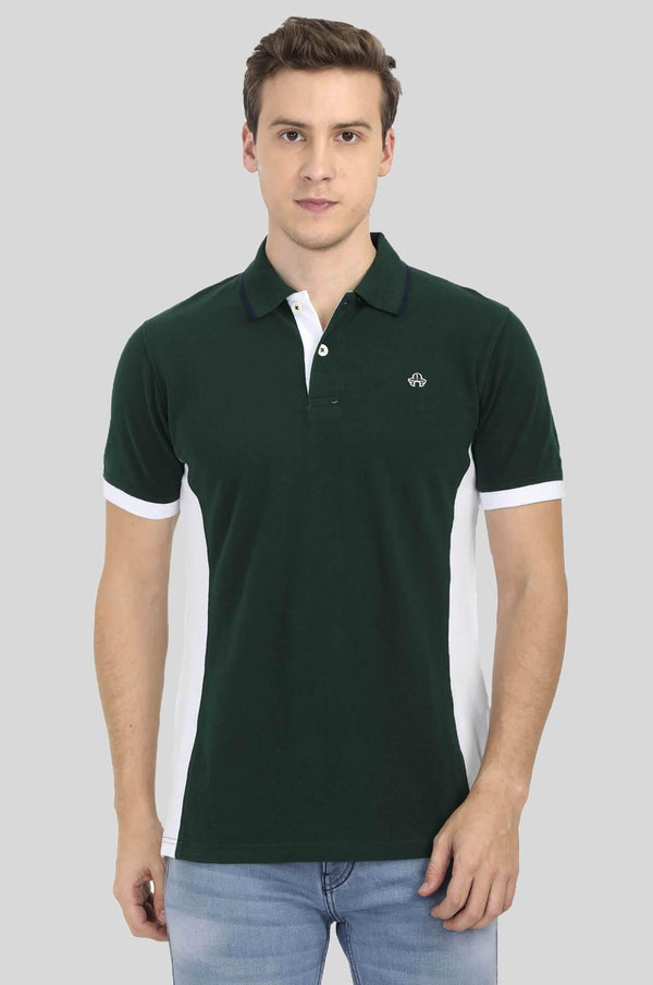 Green Mens Polo T-Shirt - GOOSEBERY