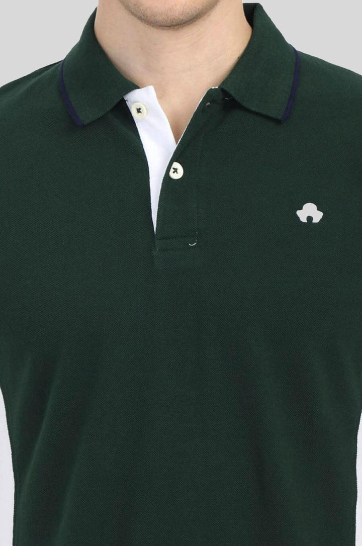 Green Mens Polo T-Shirt - GOOSEBERY