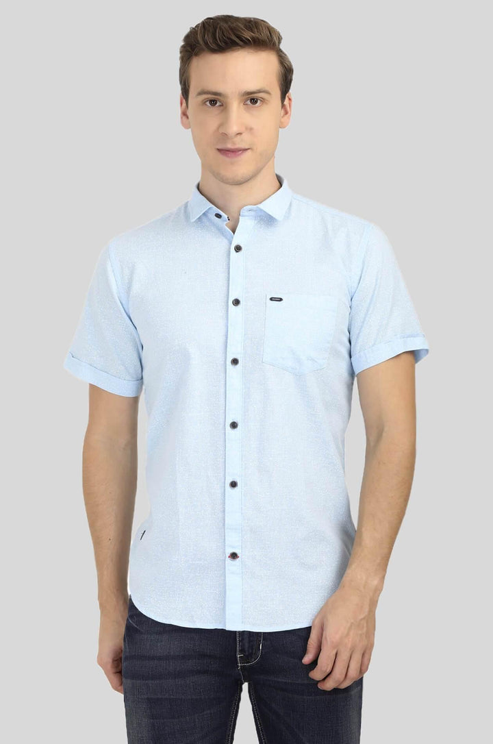 Sky Blue Shirt For Men (DNMFD 2205) - GOOSEBERY