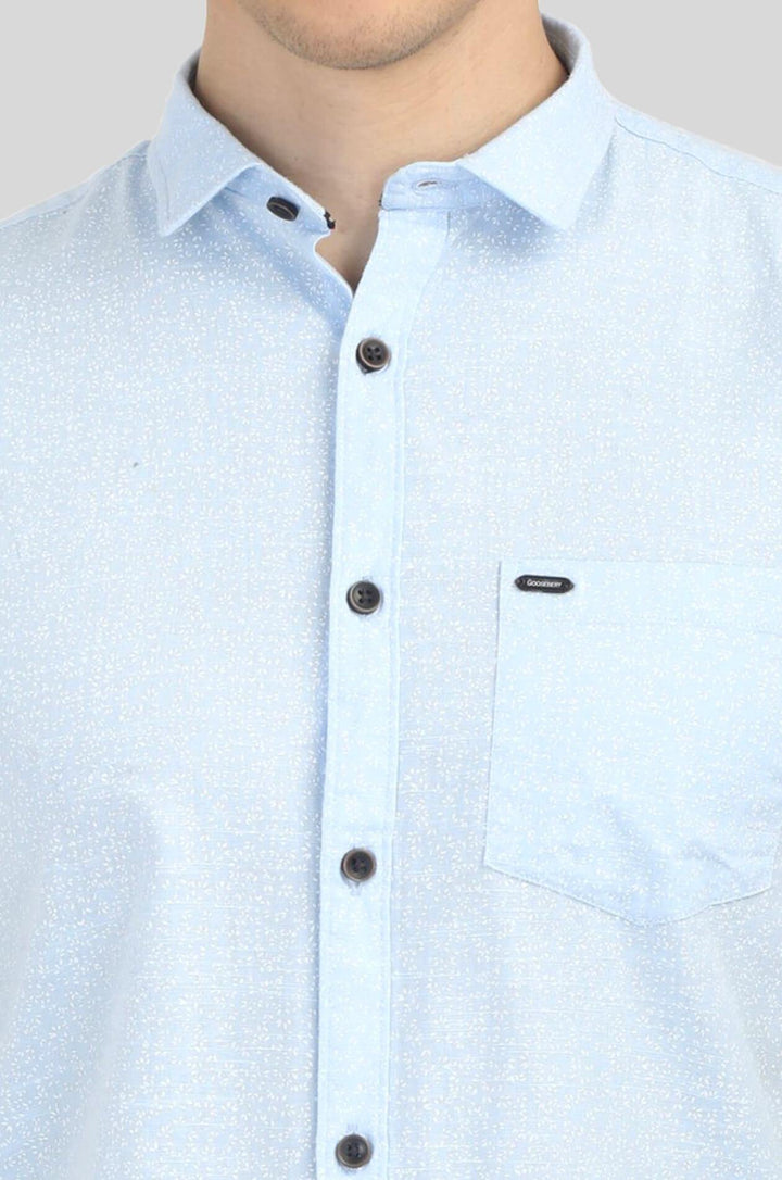Sky Blue Shirt For Men (DNMFD 2205) - GOOSEBERY