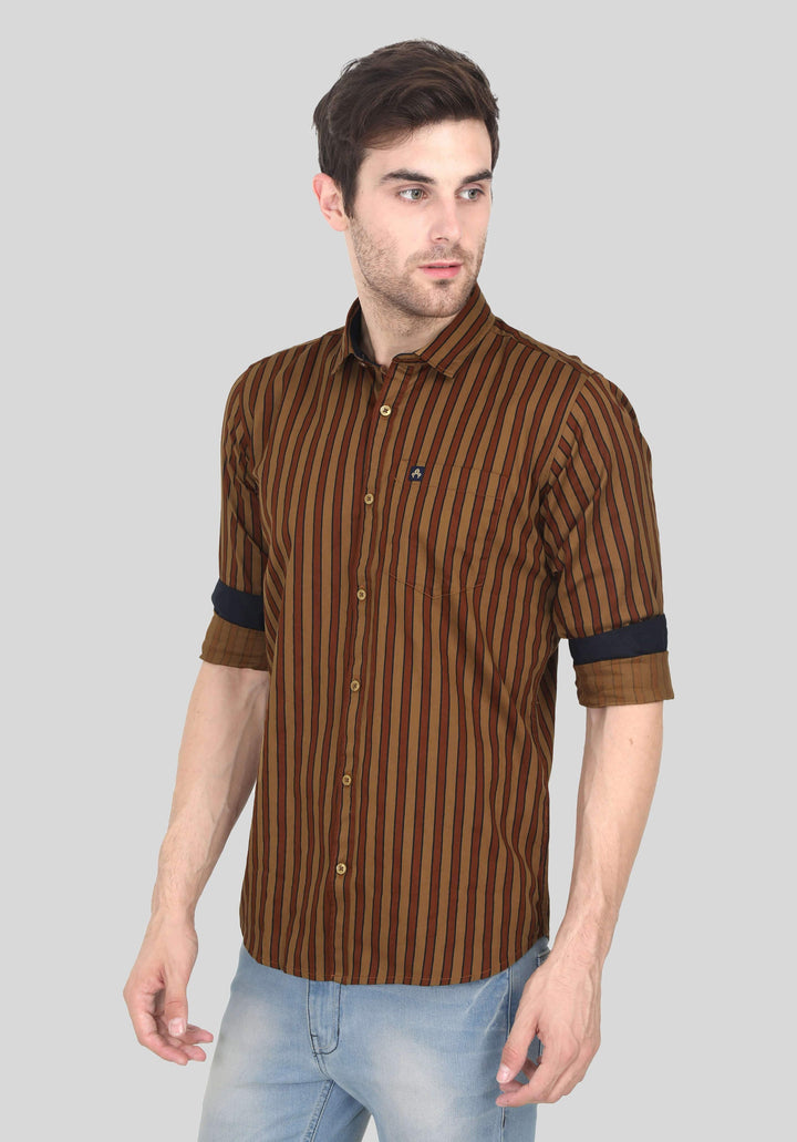 Brown Shirt for Men (EDGER 1016) - GOOSEBERY