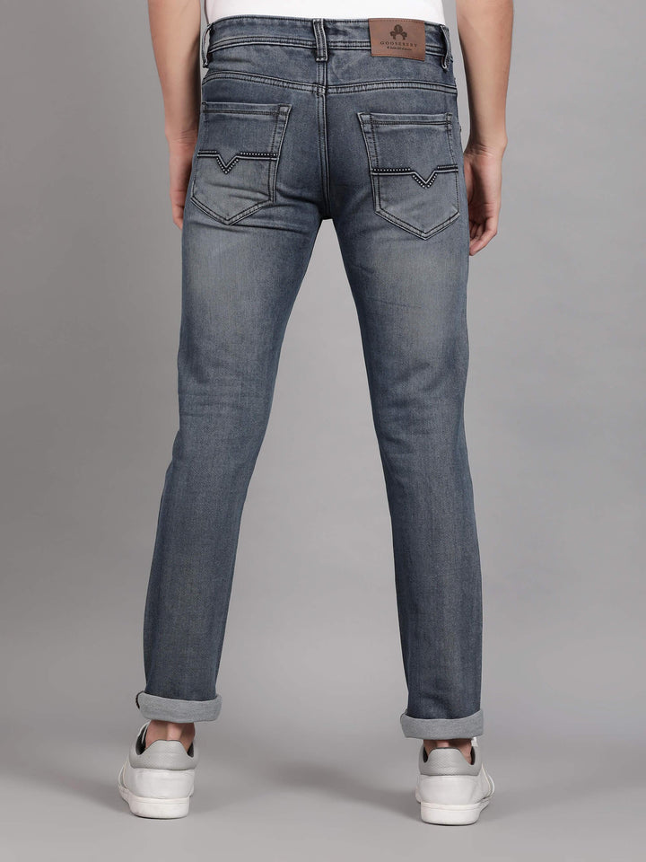 Blue  Denim Jeans for Men (GBDNM1304) - G O O S E B E R Y®
