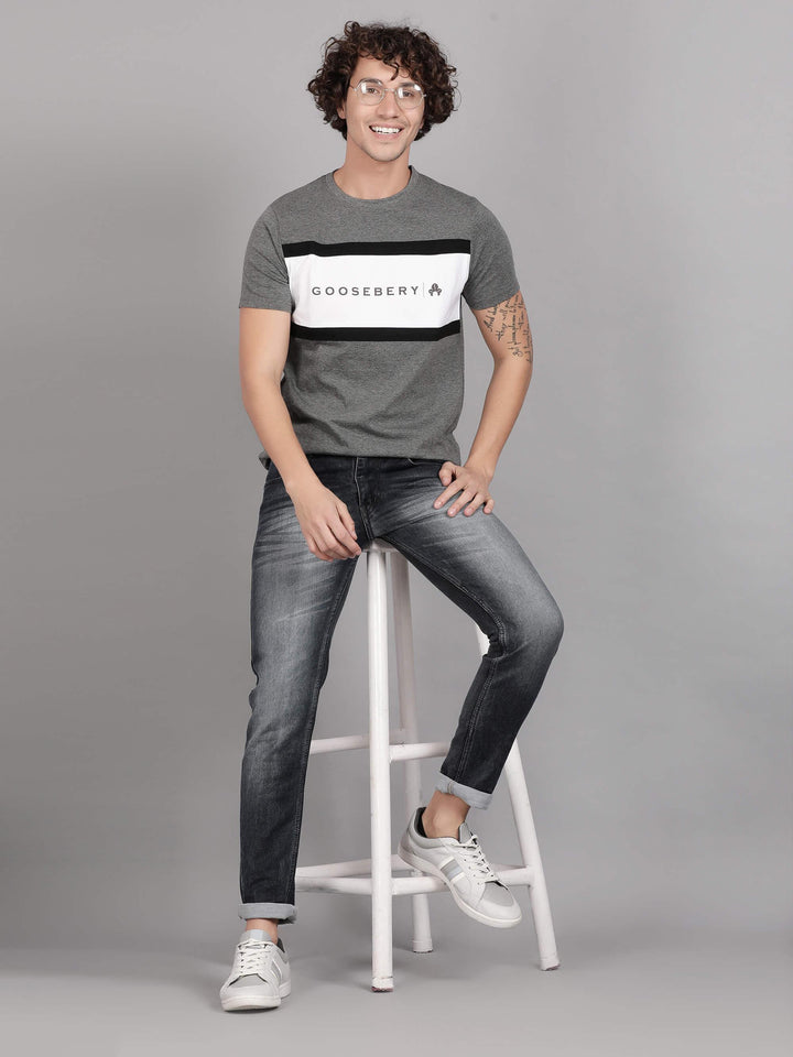 Grey Shade Denim Jeans for Men (GBDNM1306) - G O O S E B E R Y®