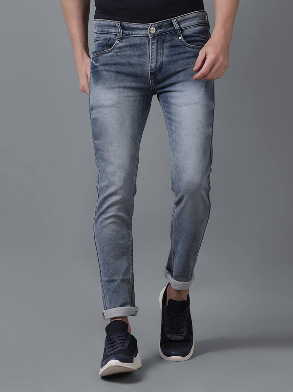 Light Blue Denim Jeans for Men (GBDNM5004) - GOOSEBERY