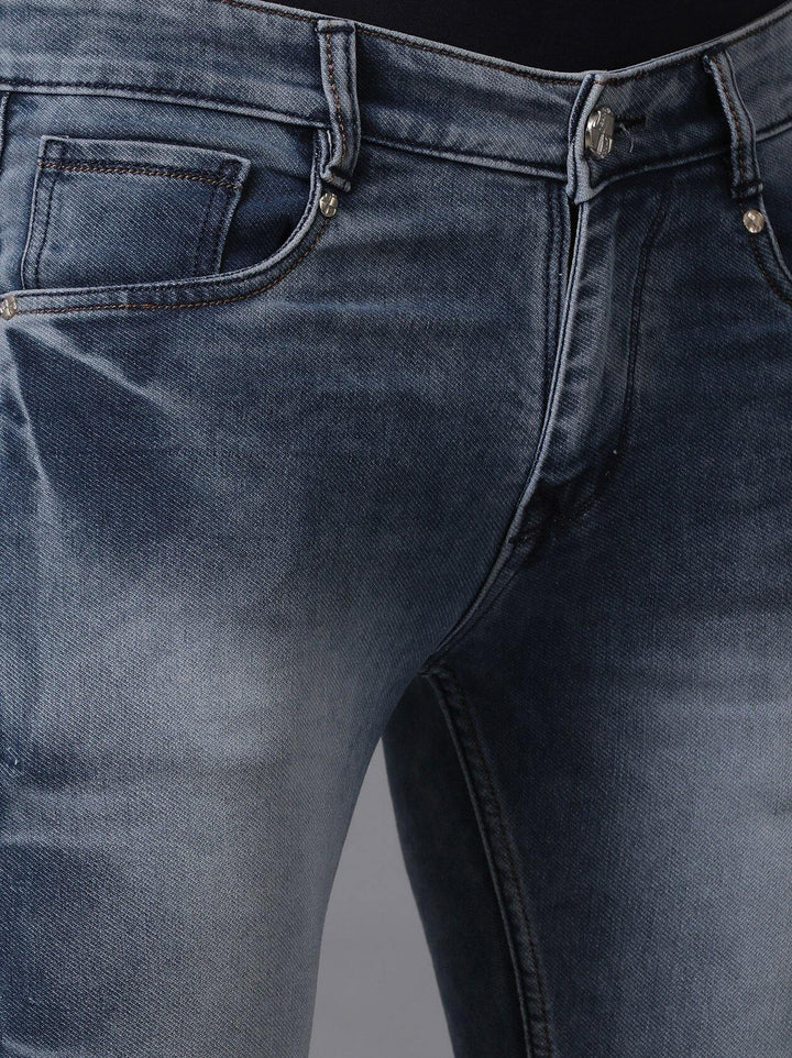 Light Blue Denim Jeans for Men (GBDNM5004) - GOOSEBERY