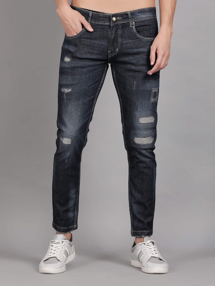 Dark Blue Denim Jeans for Men New(GBDNM5011) - G O O S E B E R Y®