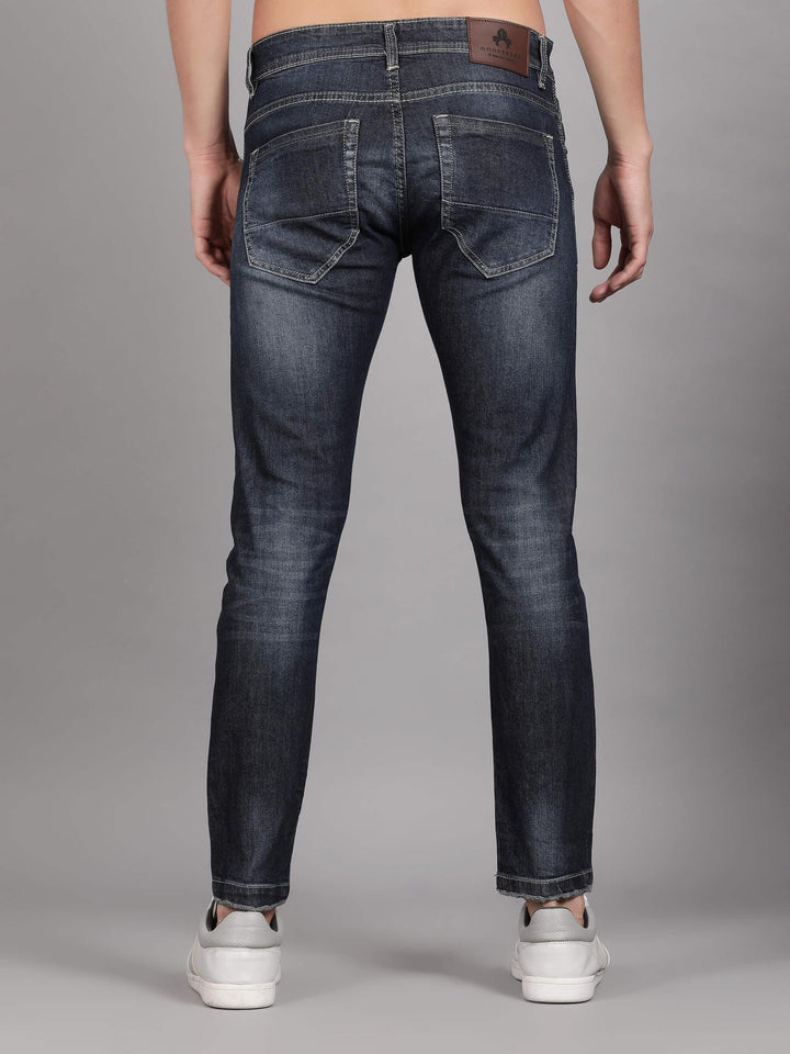 Dark Blue Denim Jeans for Men New(GBDNM5011) - G O O S E B E R Y®