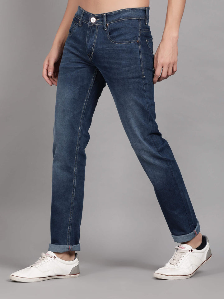 Blue Denim Jeans For Men(GBDNM6005) - G O O S E B E R Y®