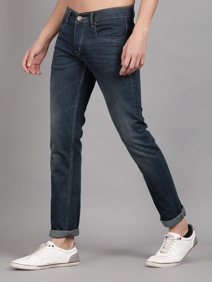 Grey Shade Denim Jeans For Men(GBDNM6006) - G O O S E B E R Y®