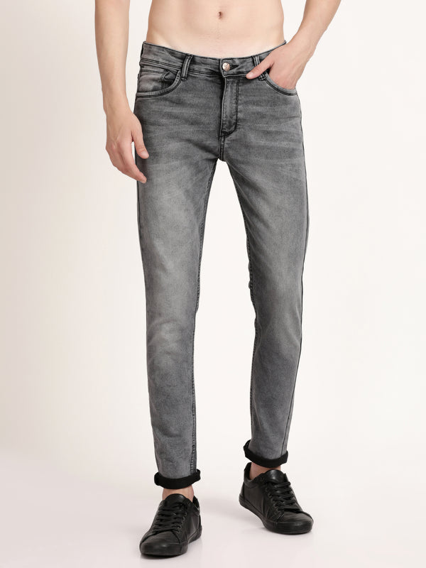 Light Grey Denim Jeans For Men (GBDNMHS24)