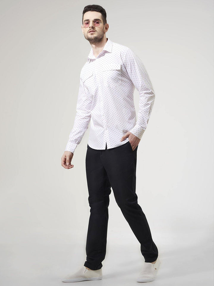 White Mens Shirt(GBN6021) - GOOSEBERY