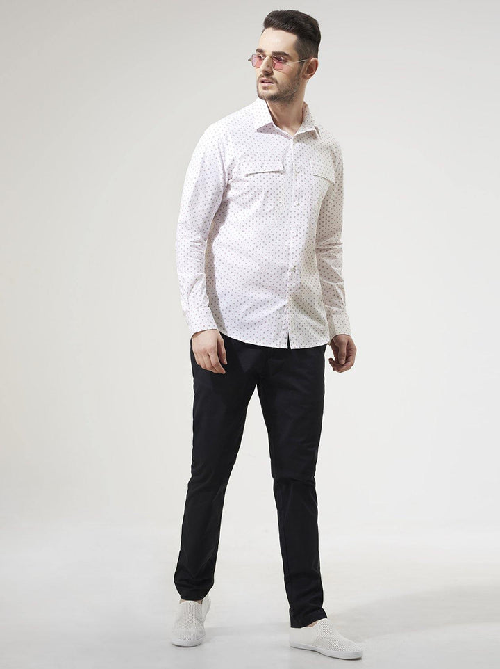 White Mens Shirt(GBN6021) - GOOSEBERY