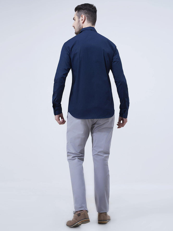 Blue Mens Shirt(GBN6024) - GOOSEBERY