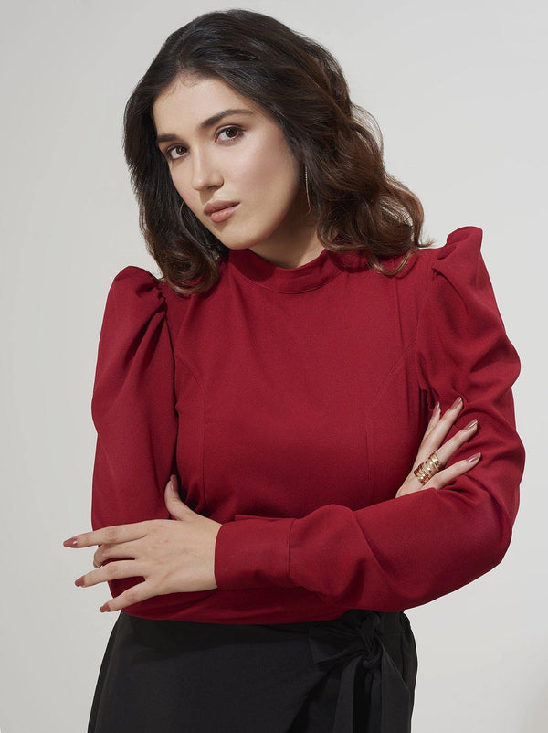 Red Top for Women (GBWT1001) - GOOSEBERY