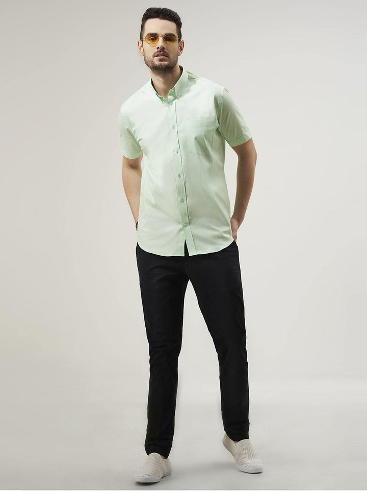 Pista Green Mens Shirt(GBN6011) - GOOSEBERY