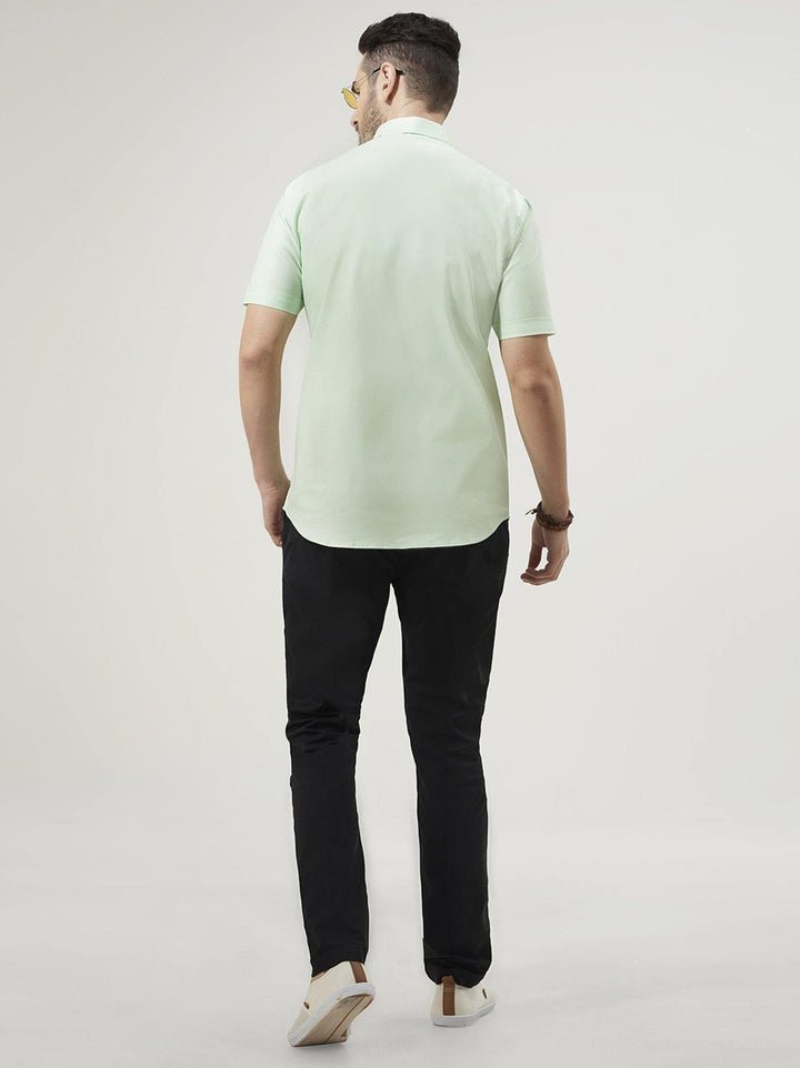 Pista Green Mens Shirt(GBN6011) - GOOSEBERY
