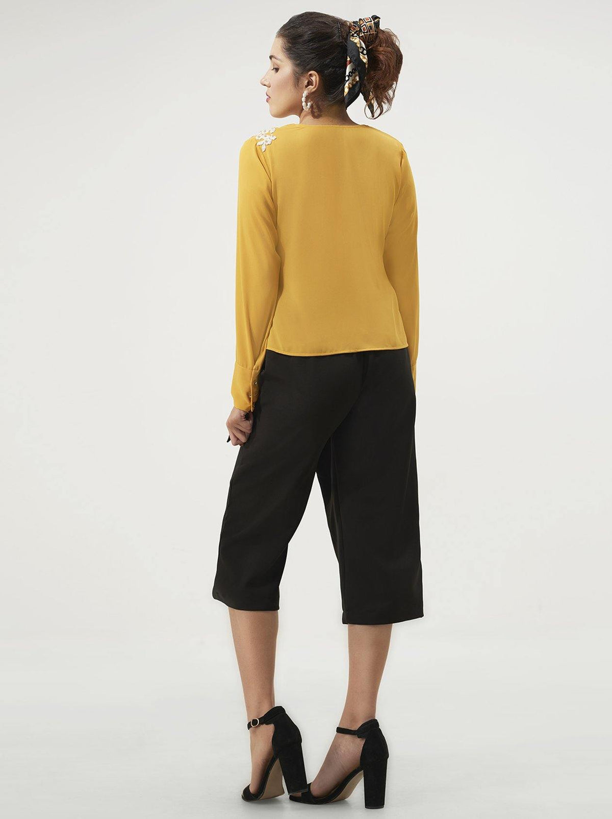 Mustard Yellow Top for Women (GBWT1013) - GOOSEBERY