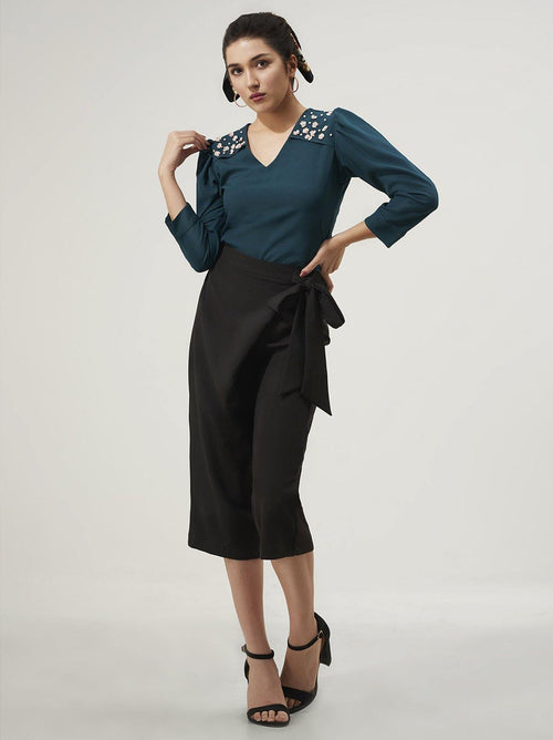 Dark Green Top for Women